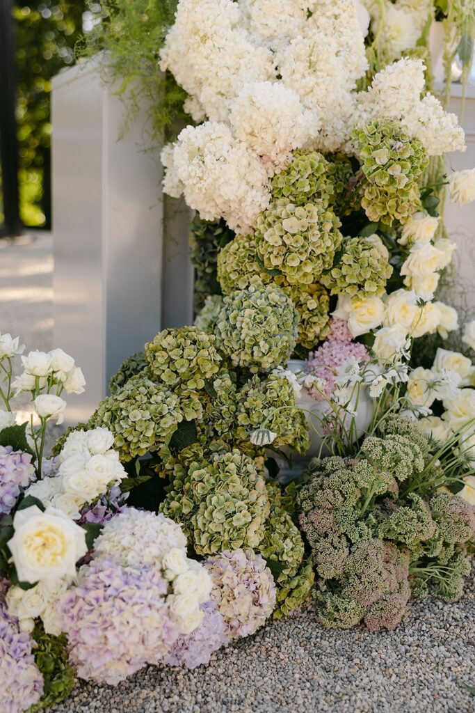 bespoke floral installation at alora macedon
