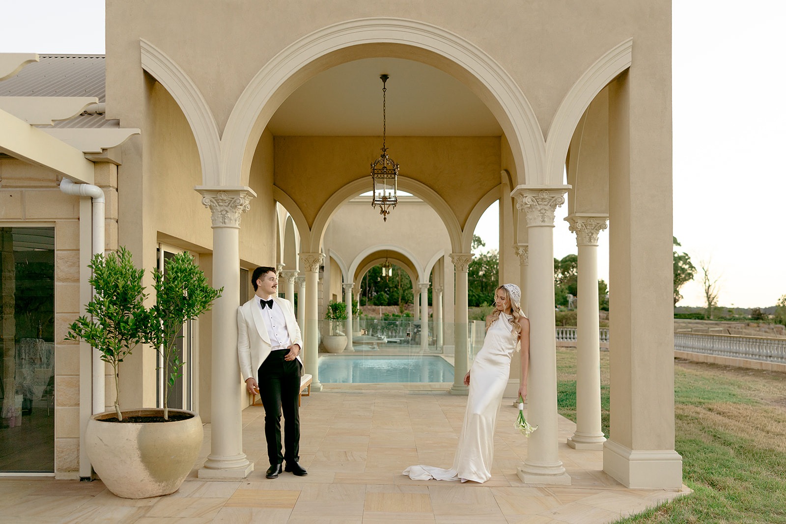 tuscan inspired architecture at alora macedon destination style wedding venue