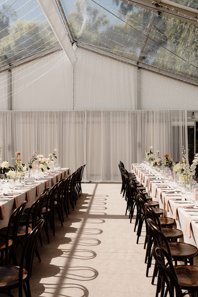 marquee wedding reception styling by whole lotta love creative, captured by ashleigh haase photography 