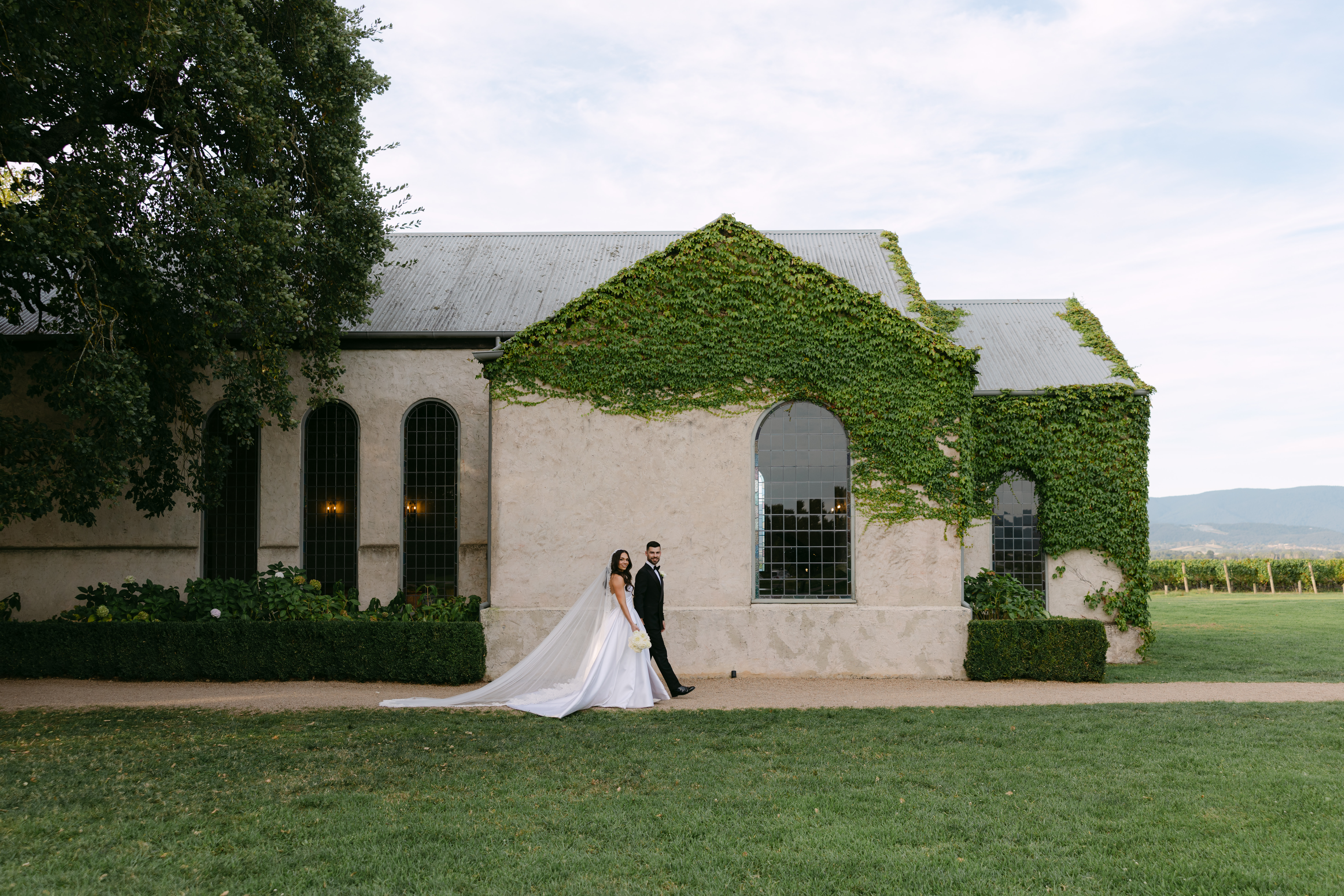 landscape portrait of stones of the yarra valley wedding venue victoria