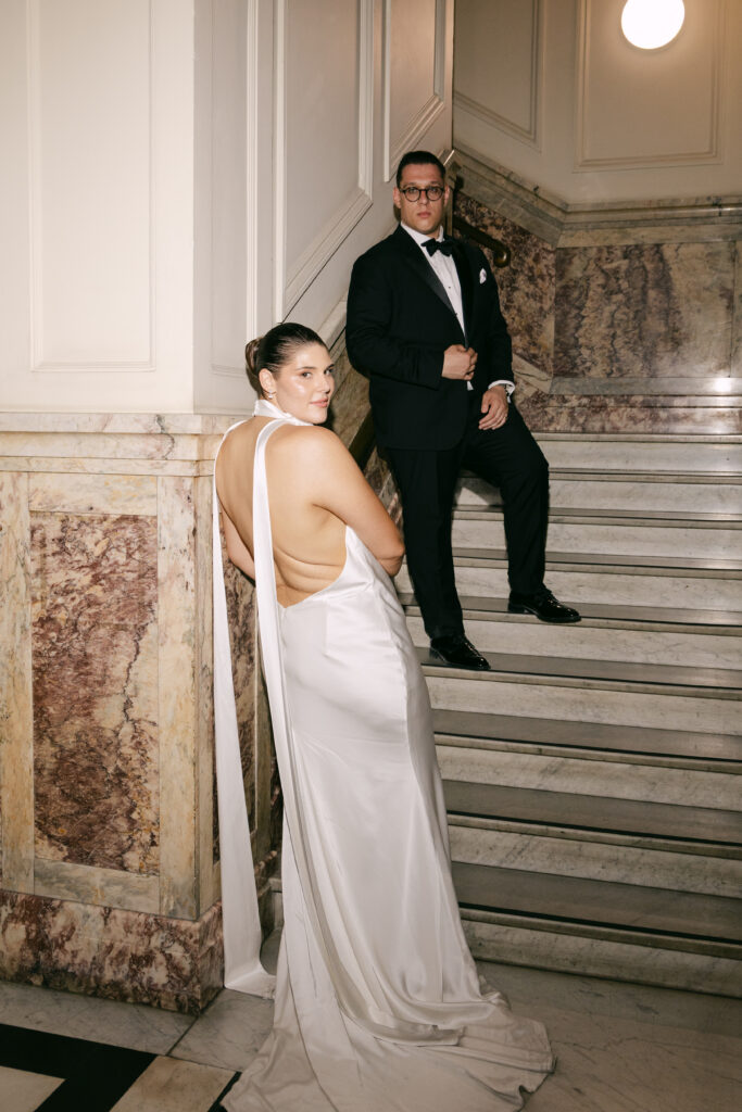 kyha studios cameron wedding gown with halter neck, shot by ashleigh haase photography