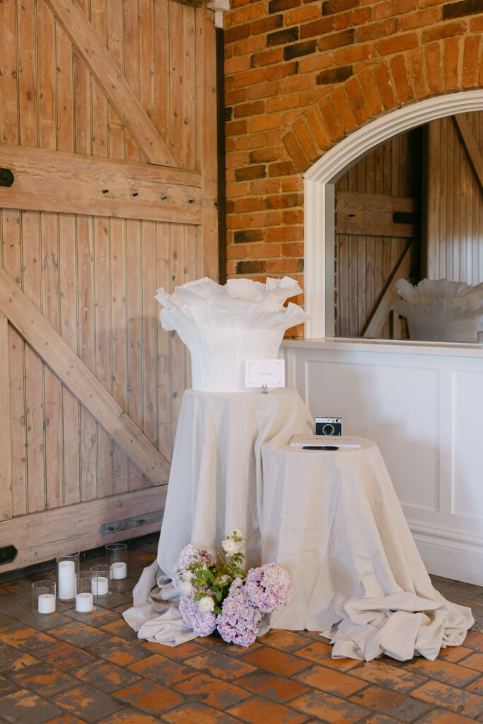 wedding welcome photo booth setup at the farm yarra valley 