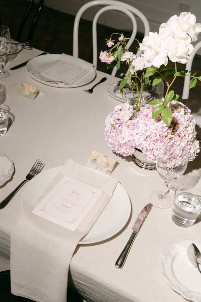 reception table styling at the farm yarra valley 